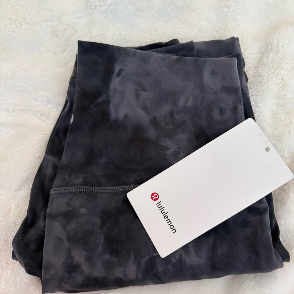 RETIRED color lululemon align leggings 28” diamond dye pitch grey NWT**